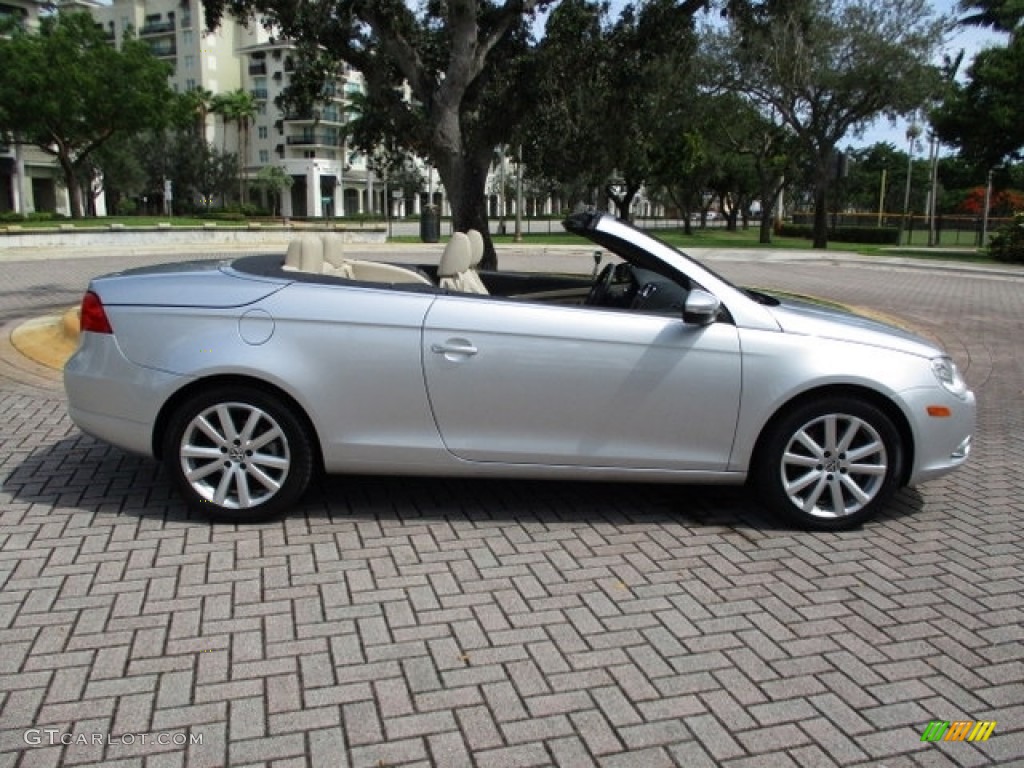 2009 Eos Komfort - Reflex Silver Metallic / Cornsilk Beige photo #26
