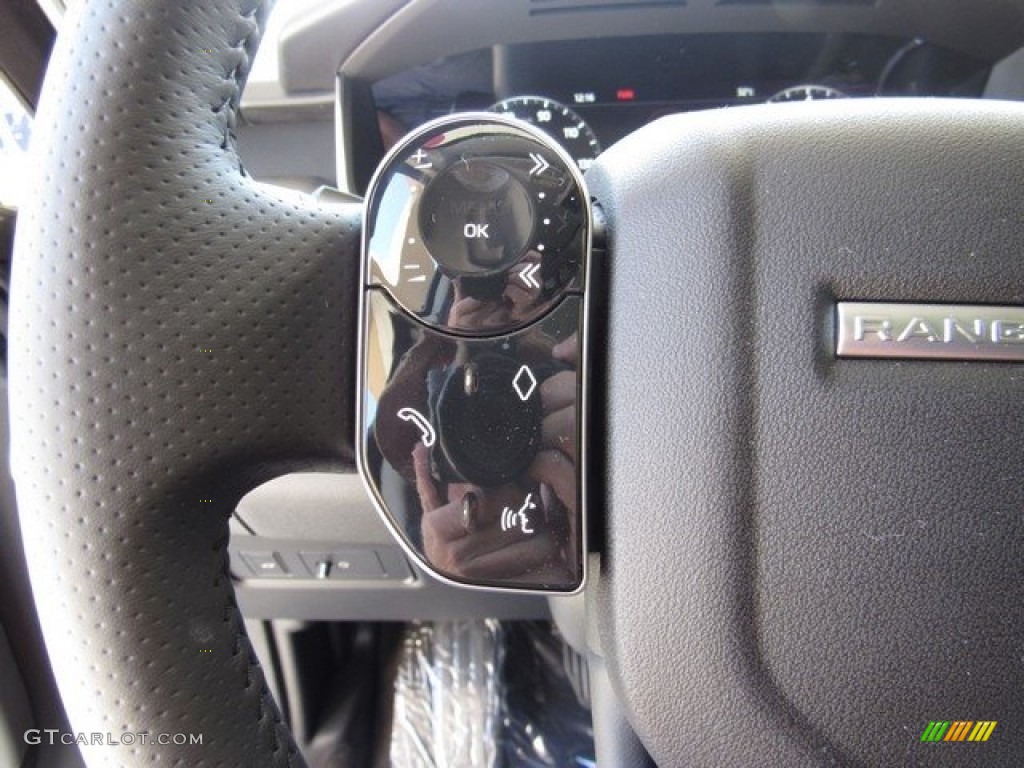 2019 Land Rover Range Rover Sport HSE Ebony/Ebony Steering Wheel Photo #129907068