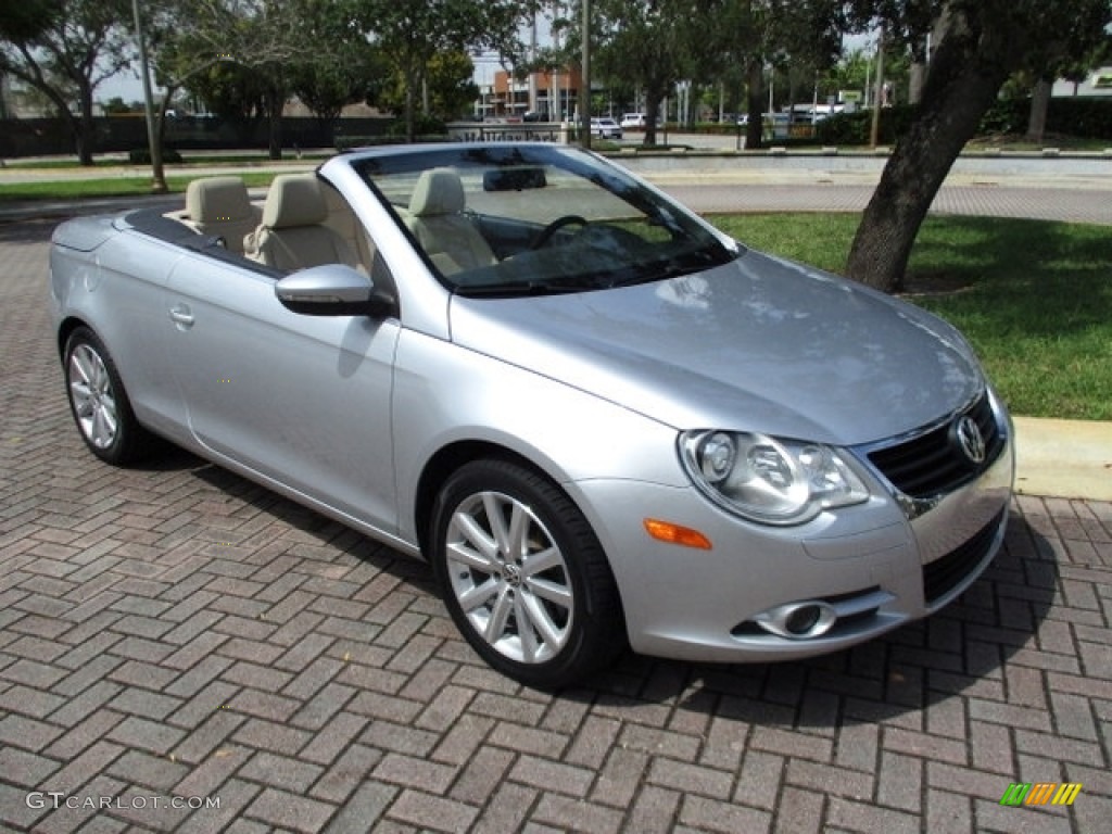 2009 Eos Komfort - Reflex Silver Metallic / Cornsilk Beige photo #30