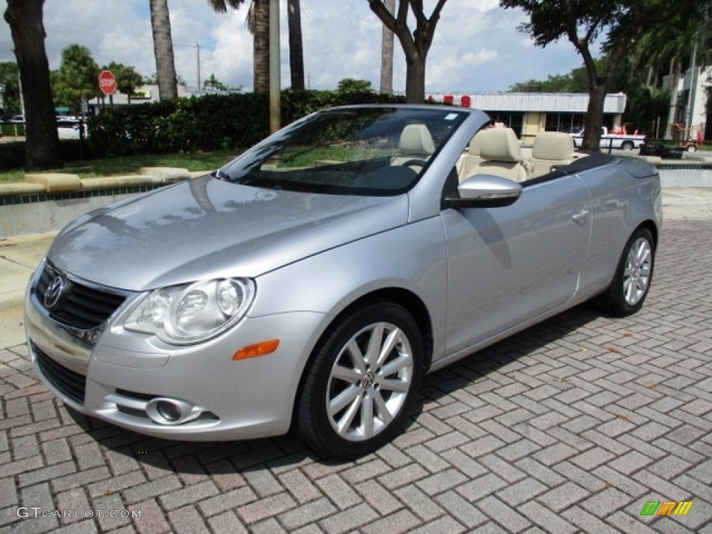 2009 Eos Komfort - Reflex Silver Metallic / Cornsilk Beige photo #36