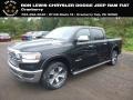 2019 Diamond Black Crystal Pearl Ram 1500 Laramie Crew Cab 4x4  photo #1