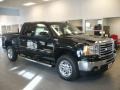 2009 Onyx Black GMC Sierra 1500 SLT Crew Cab 4x4  photo #1