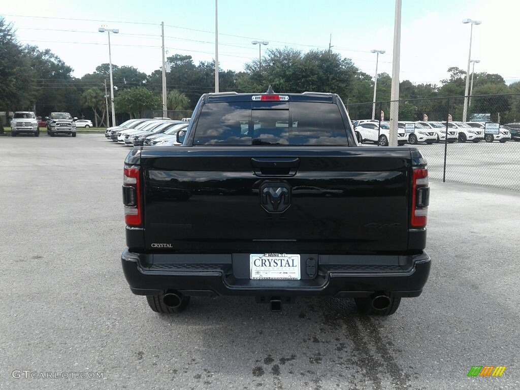 2019 1500 Big Horn Quad Cab 4x4 - Diamond Black Crystal Pearl / Black/Diesel Gray photo #4