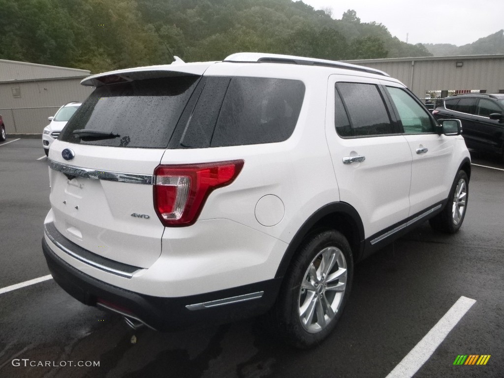 2018 Explorer Limited 4WD - White Platinum / Medium Stone photo #2