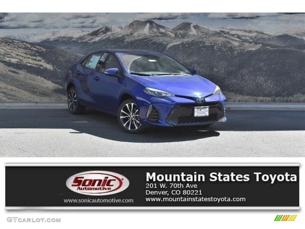 2019 Corolla SE - Blue Crush Metallic / Steel Gray photo #1