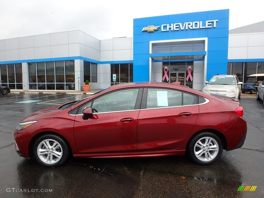 2016 Cruze LT Sedan - Siren Red Tintcoat / Jet Black photo #3