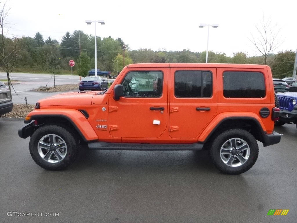 Punk n Metallic 2018 Jeep Wrangler Unlimited Sahara 4x4 Exterior Photo #129917245