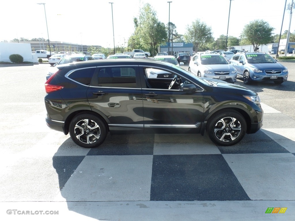 2017 CR-V Touring - Dark Olive Metallic / Black photo #3