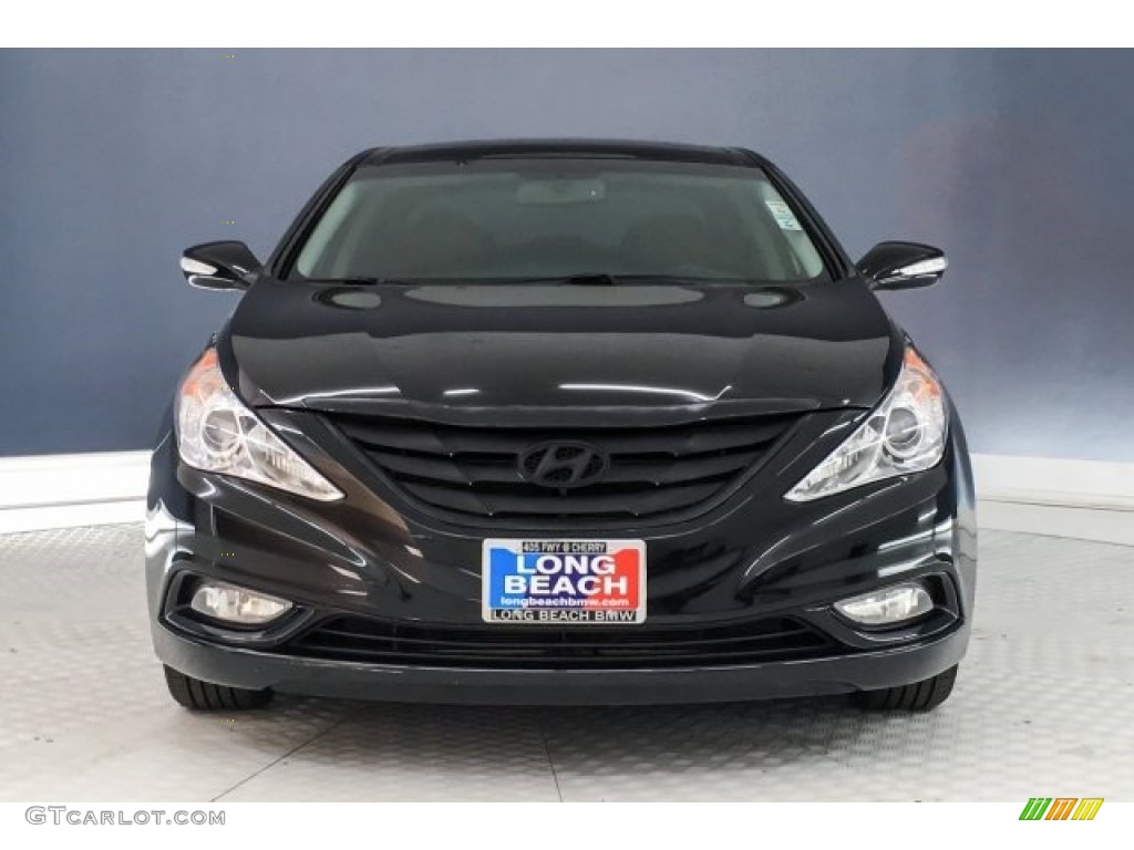 2013 Sonata Limited - Midnight Black / Wine photo #2