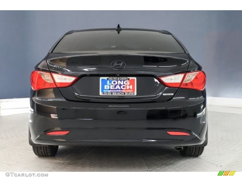 2013 Sonata Limited - Midnight Black / Wine photo #3