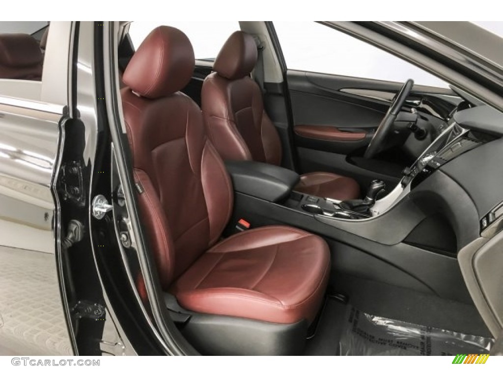 2013 Sonata Limited - Midnight Black / Wine photo #6