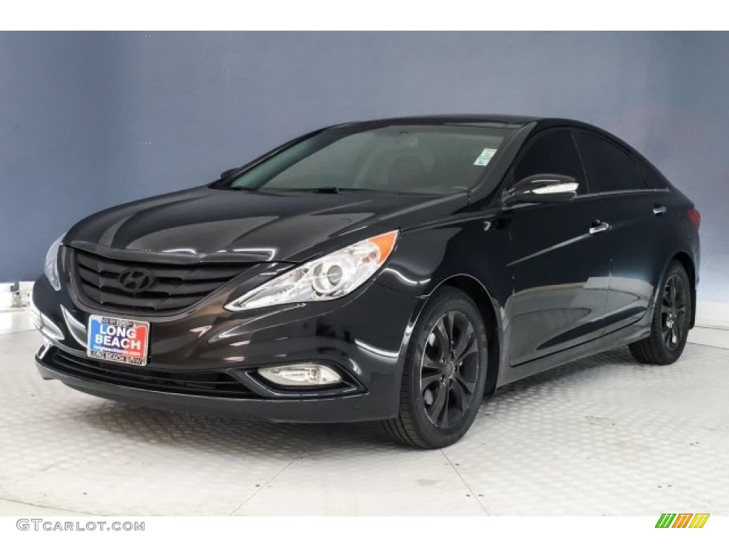 2013 Sonata Limited - Midnight Black / Wine photo #10