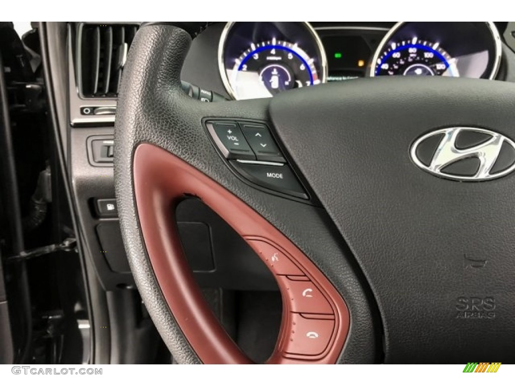 2013 Sonata Limited - Midnight Black / Wine photo #13