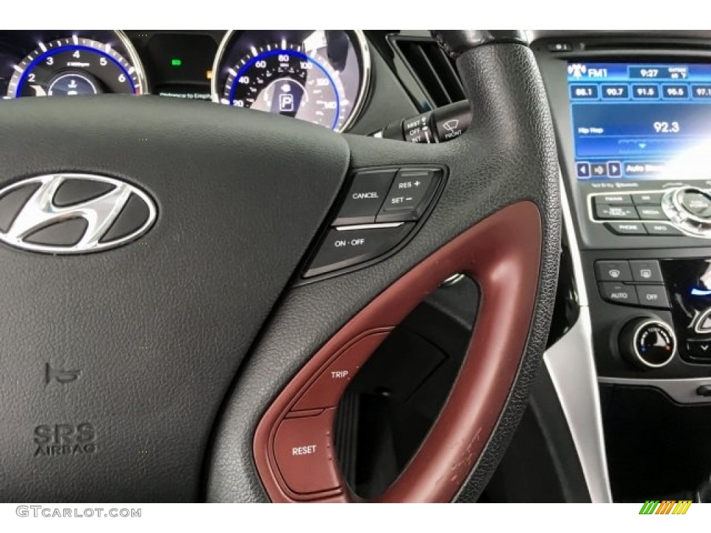 2013 Sonata Limited - Midnight Black / Wine photo #14