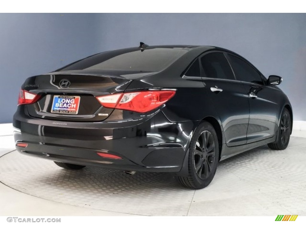 2013 Sonata Limited - Midnight Black / Wine photo #15