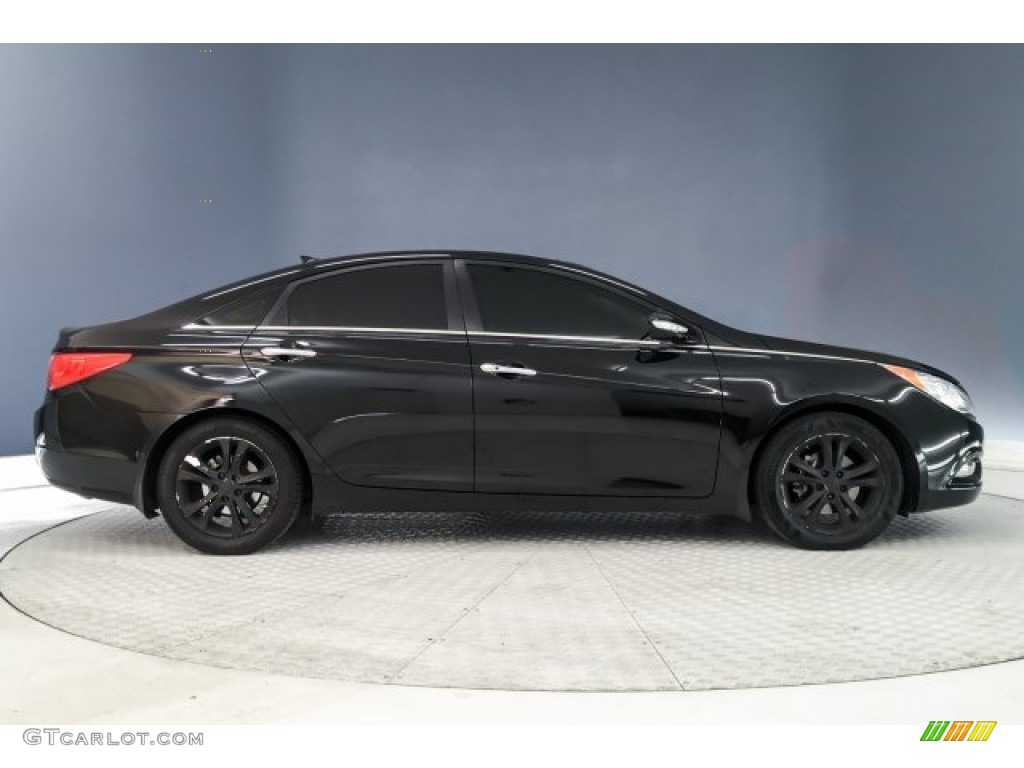 2013 Sonata Limited - Midnight Black / Wine photo #17