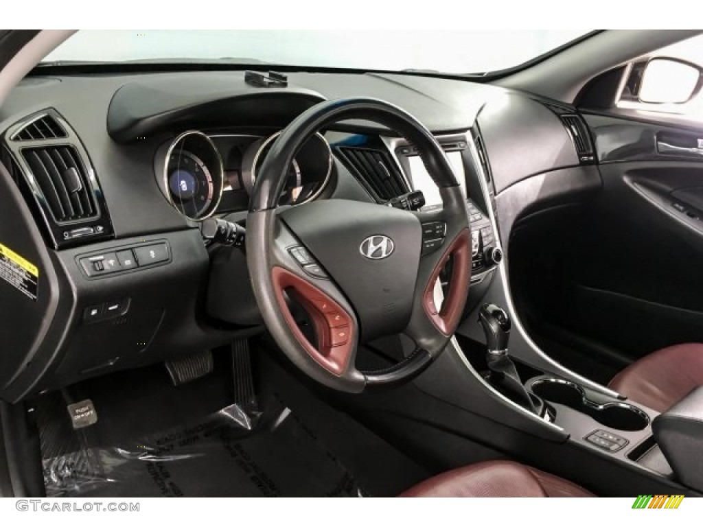 2013 Sonata Limited - Midnight Black / Wine photo #18