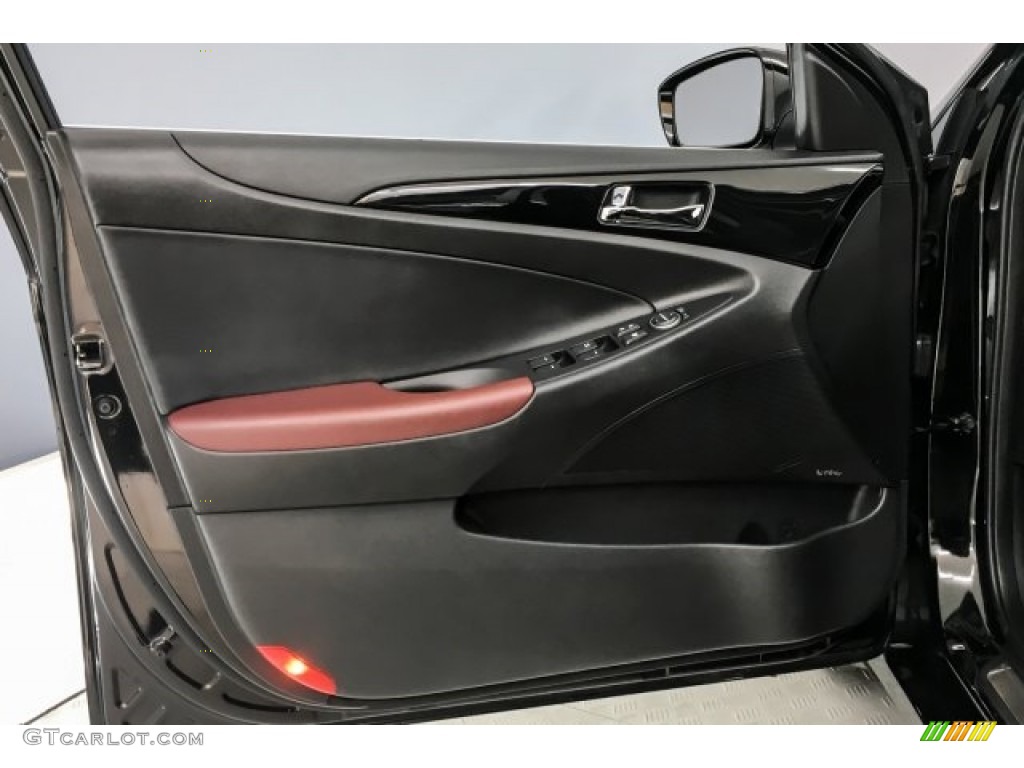 2013 Sonata Limited - Midnight Black / Wine photo #22