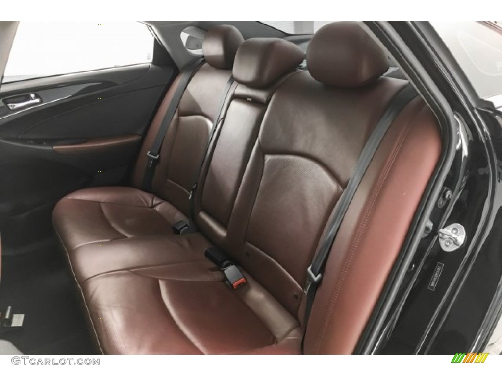 2013 Sonata Limited - Midnight Black / Wine photo #24