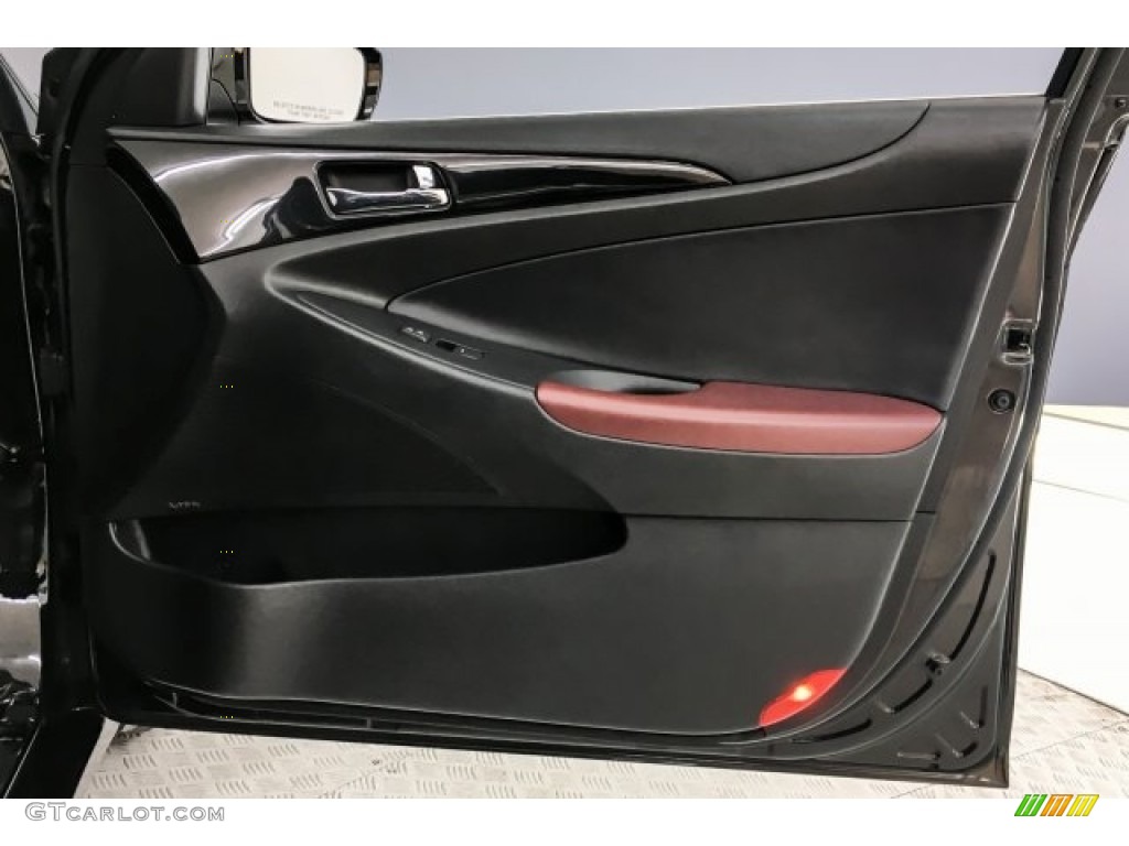 2013 Sonata Limited - Midnight Black / Wine photo #29