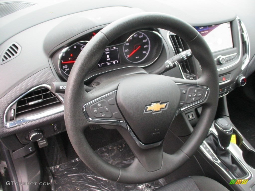 2019 Chevrolet Cruze LT Hatchback Black Steering Wheel Photo #129920317