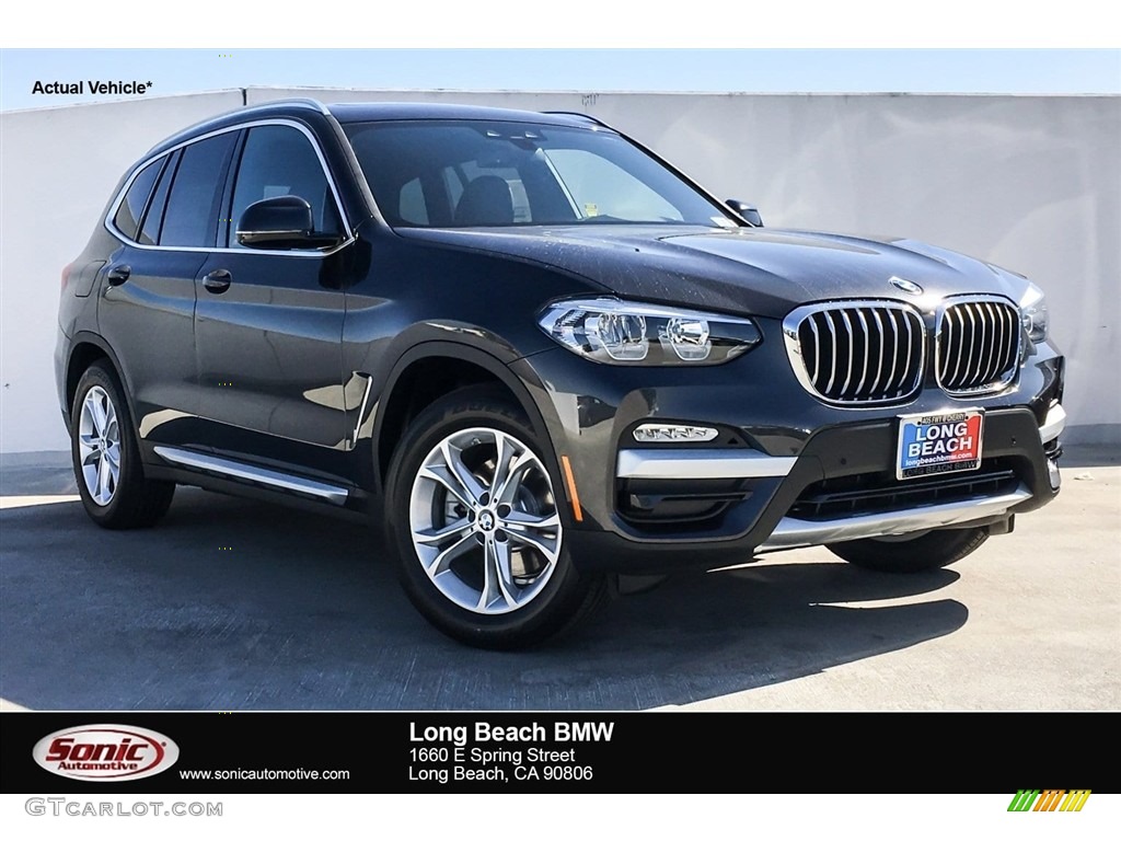 2019 X3 sDrive30i - Dark Graphite Metallic / Black photo #1