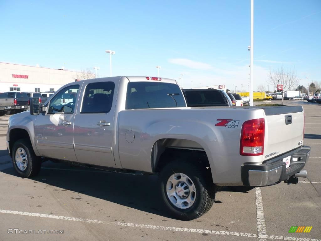 2009 Sierra 2500HD SLT Crew Cab 4x4 - Silver Birch Metallic / Ebony photo #4