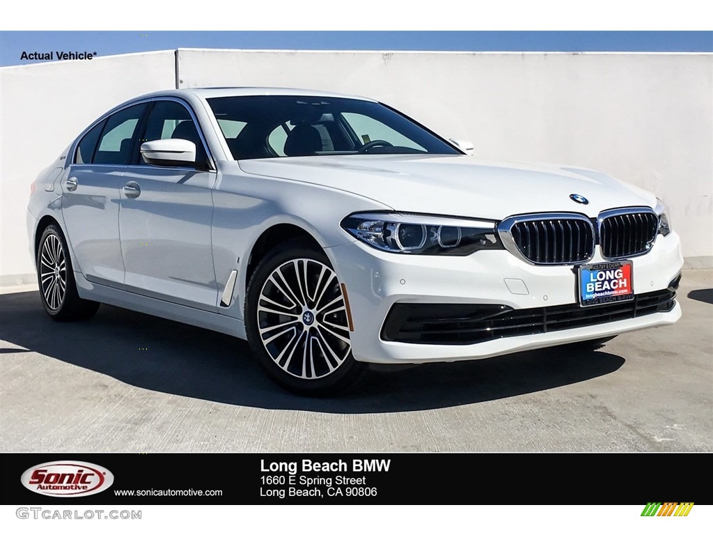 2019 5 Series 530e iPerformance Sedan - Alpine White / Black photo #1