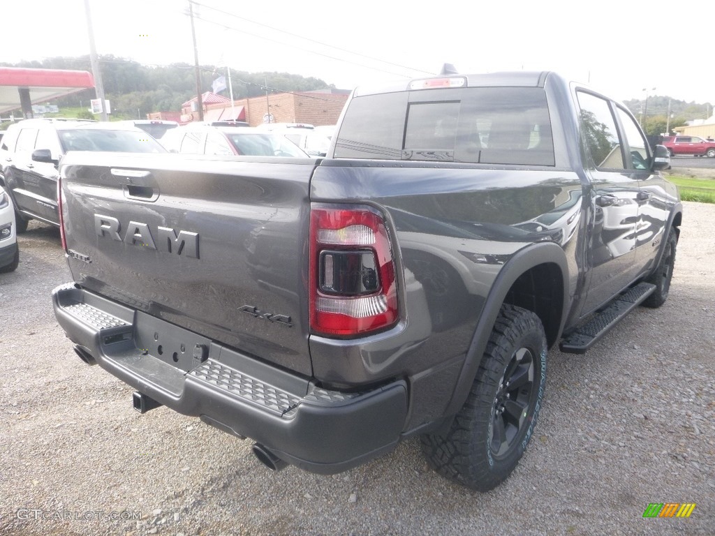 2019 1500 Rebel Crew Cab 4x4 - Granite Crystal Metallic / Black/Red photo #6
