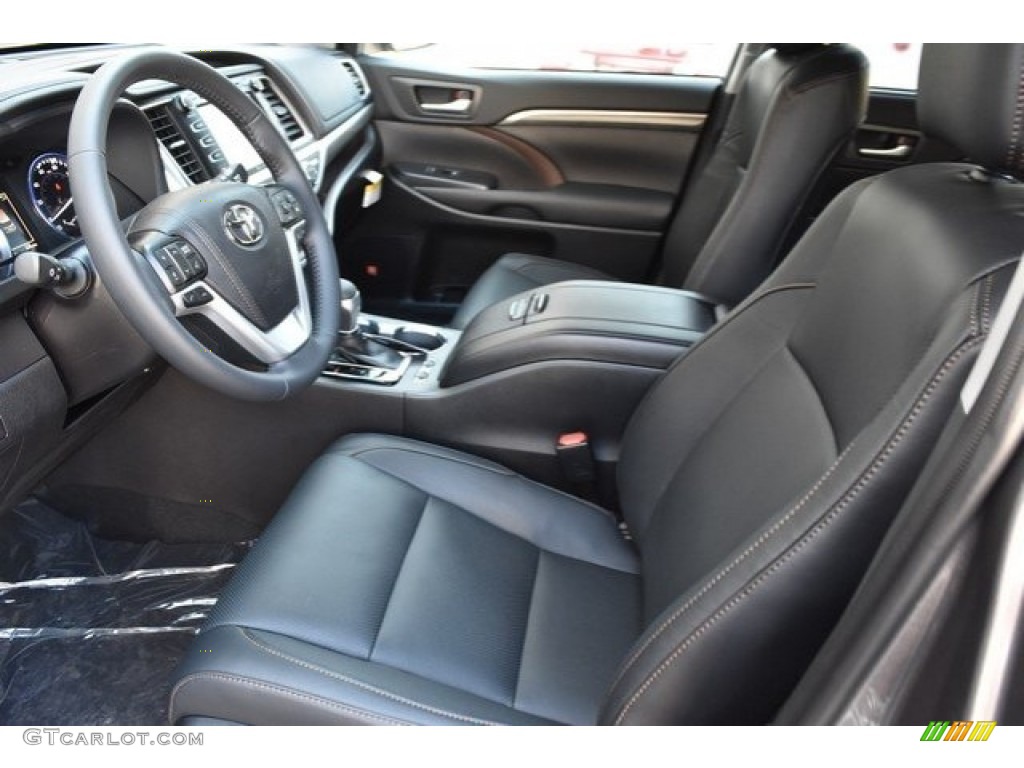 Black Interior 2019 Toyota Highlander Limited AWD Photo #129927427