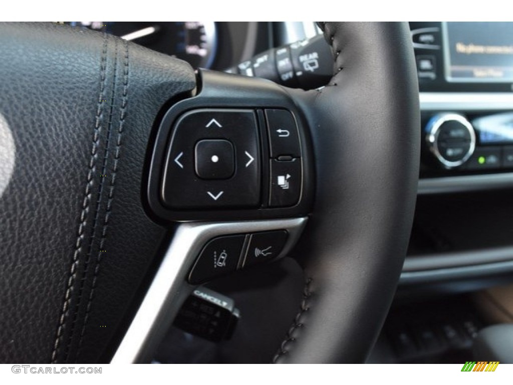 2019 Toyota Highlander Limited AWD Black Steering Wheel Photo #129927895