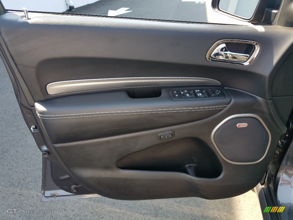 2018 Dodge Durango SRT AWD Black Door Panel Photo #129928438