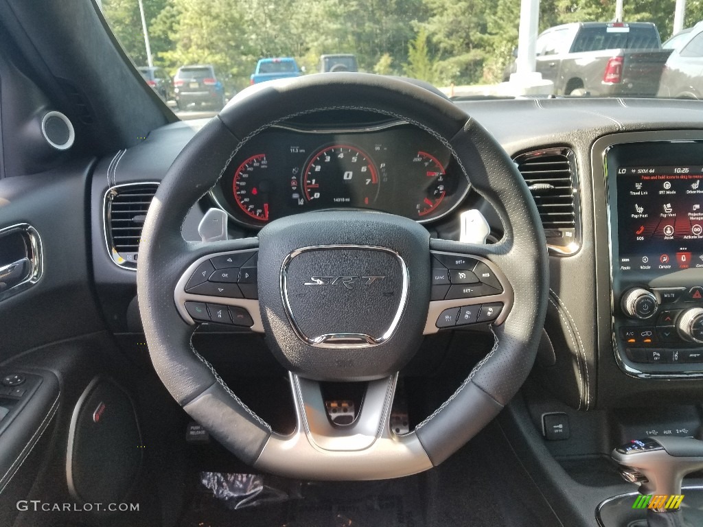 2018 Dodge Durango SRT AWD Black Steering Wheel Photo #129928681