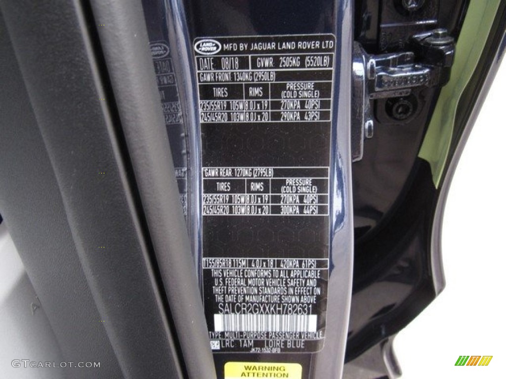2019 Land Rover Discovery Sport HSE Parts Photos