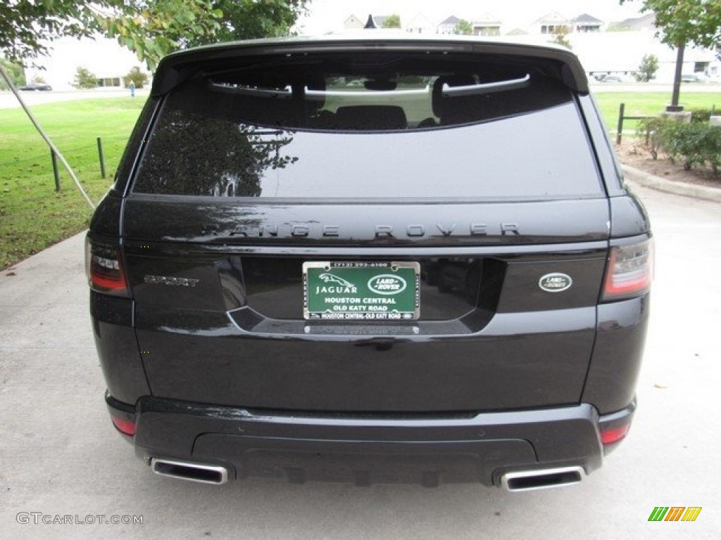 2019 Range Rover Sport HSE Dynamic - Santorini Black Metallic / Ebony/Vintage Tan photo #8