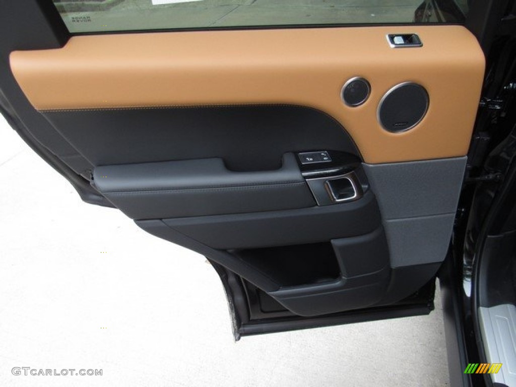 2019 Land Rover Range Rover Sport HSE Dynamic Ebony/Vintage Tan Door Panel Photo #129929110