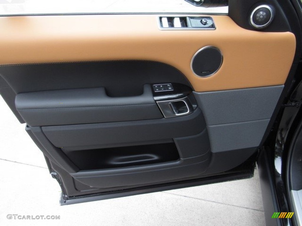 2019 Land Rover Range Rover Sport HSE Dynamic Ebony/Vintage Tan Door Panel Photo #129929131