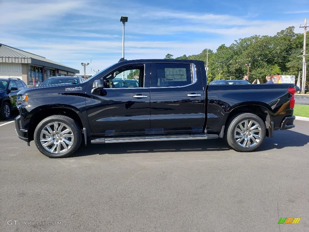 Black 2019 Chevrolet Silverado 1500 High Country Crew Cab 4WD Exterior Photo #129929347