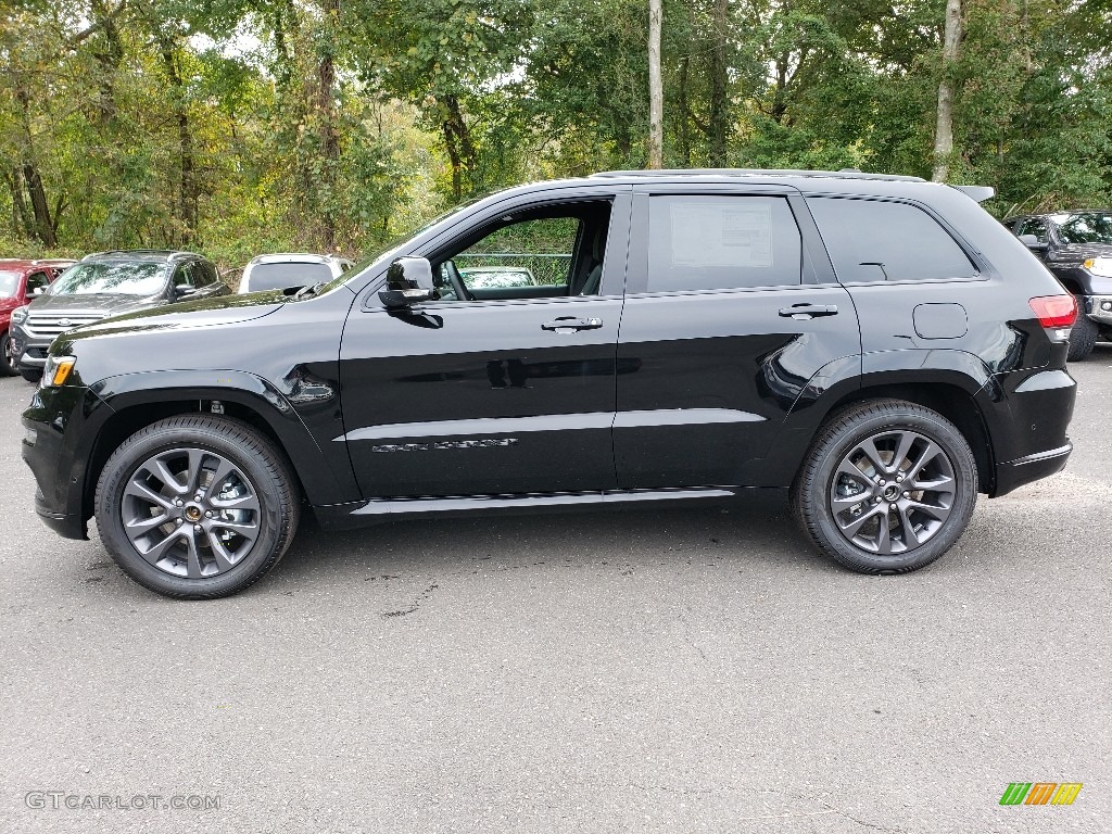 Diamond Black Crystal Pearl 2019 Jeep Grand Cherokee High Altitude 4x4 Exterior Photo #129929794