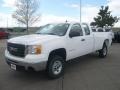 2009 Summit White GMC Sierra 2500HD Work Truck Extended Cab 4x4  photo #3