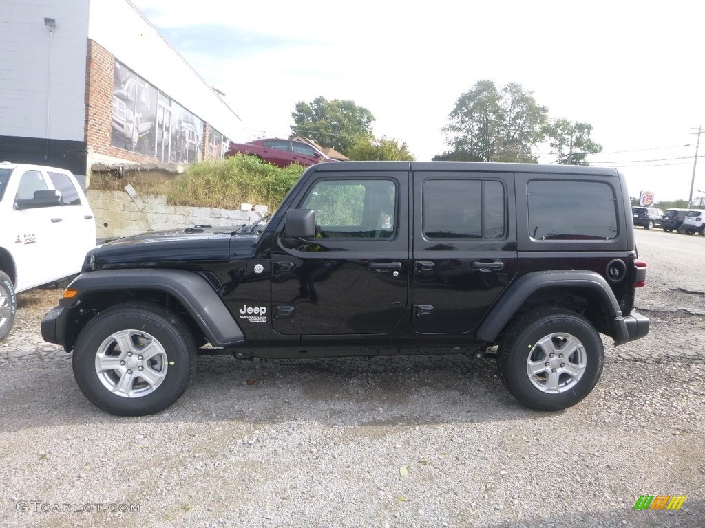 Black 2018 Jeep Wrangler Unlimited Sport 4x4 Exterior Photo #129930169