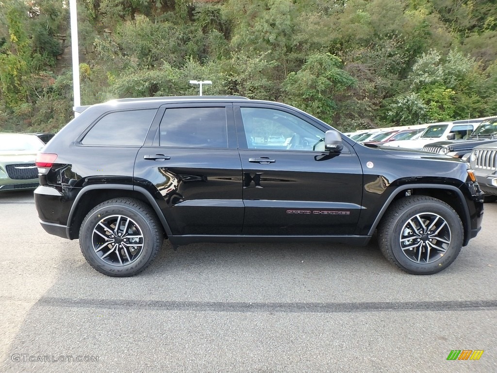 Diamond Black Crystal Pearl 2019 Jeep Grand Cherokee Trailhawk 4x4 Exterior Photo #129930523
