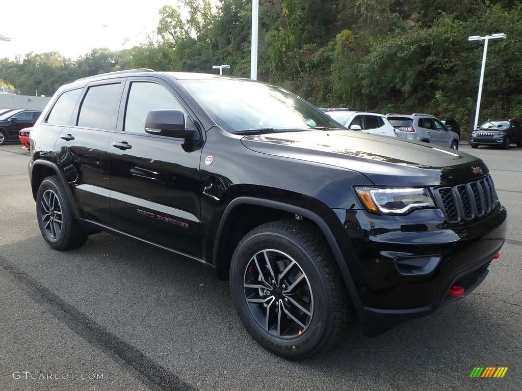 Diamond Black Crystal Pearl 2019 Jeep Grand Cherokee Trailhawk 4x4 Exterior Photo #129930552