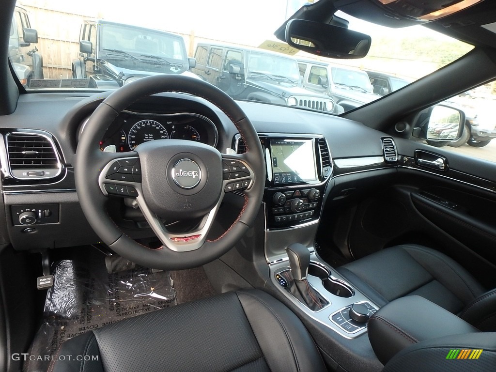 Black Interior 2019 Jeep Grand Cherokee Trailhawk 4x4 Photo #129930667