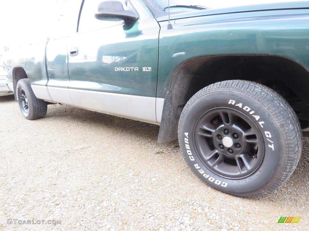 2000 Dakota SLT Extended Cab - Forest Green Pearl / Agate photo #2