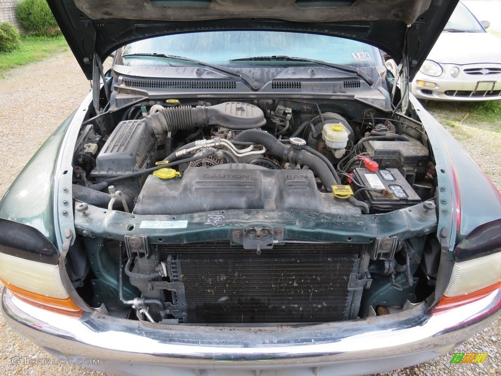 2000 Dakota SLT Extended Cab - Forest Green Pearl / Agate photo #6