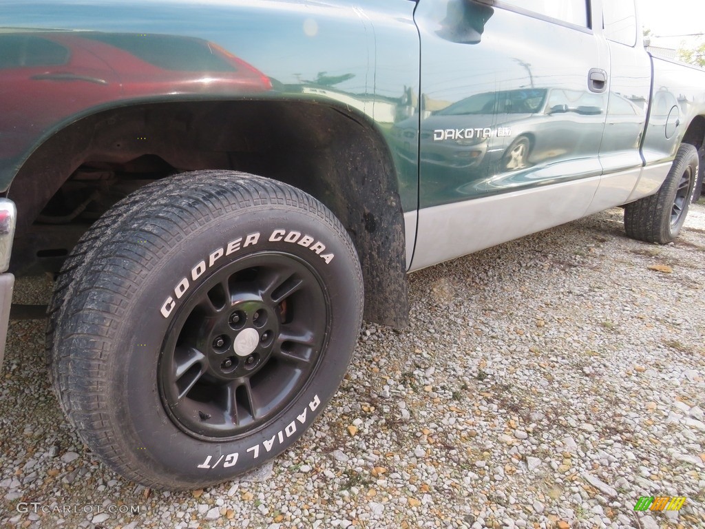 2000 Dakota SLT Extended Cab - Forest Green Pearl / Agate photo #8