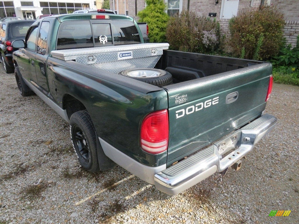 2000 Dakota SLT Extended Cab - Forest Green Pearl / Agate photo #10