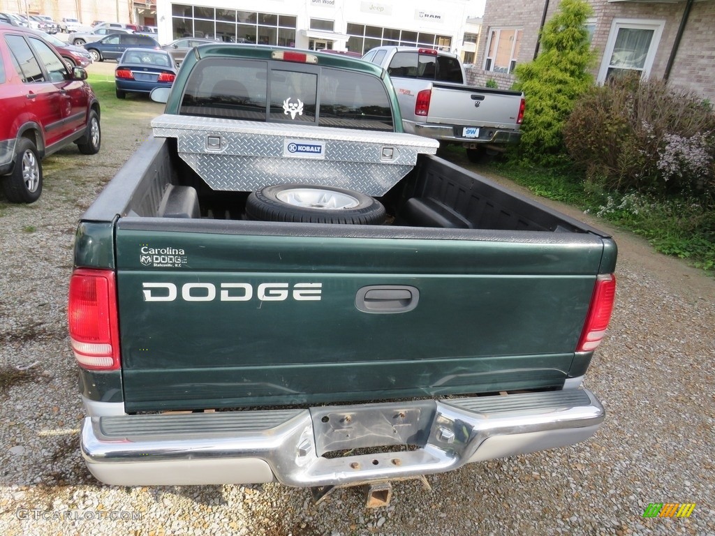 2000 Dakota SLT Extended Cab - Forest Green Pearl / Agate photo #11