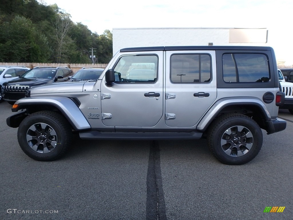 Billet Silver Metallic 2018 Jeep Wrangler Unlimited Sahara 4x4 Exterior Photo #129931465